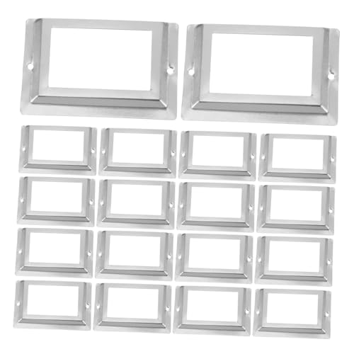 SEWACC 24 Stück Etikettenhalter für Regale Metallklammern für Boxen Kühlschranketiketten Verpackungsbox Zubehör für und Zuhause Vintage Design Einfache SEWACC 24 Stück Etikettenhalter für Regale Metallklammern für Boxen Kühlschranketiketten Verpackungsbox Zubehör für und Zuhause Vintage Design Einfache von SEWACC