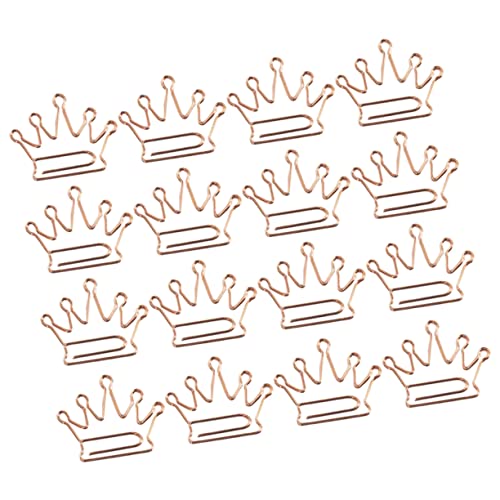 SEWACC 24 Stück Kronenförmige Büroklammern aus Roségold Kreative Lesezeichen und Papierclips für Büro Schule und Zuhause Starke Haltekraft und Zuverlässige Konstruktion SEWACC 24 Stück Kronenförmige Büroklammern aus Roségold Kreative Lesezeichen und Papierclips für Büro Schule und Zuhause Starke Haltekraft und Zuverlässige Konstruktion von SEWACC