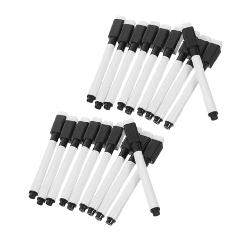 SEWACC 24 Stück Magnetische Whiteboard Marker mit Radierer Abwischbare Stifte für Schule Büro und Zuhause Geeignet für Glatte Oberflächen und Einfache Anwendung von SEWACC