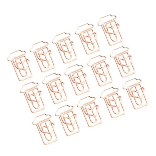 SEWACC 24 Stück Roségold Büroklammern in Kreative Papierklammern als Lesezeichen Langlebige Clips für Büro Schule Notizen und Kalender Markierungen SEWACC 24 Stück Roségold Büroklammern in Kreative Papierklammern als Lesezeichen Langlebige Clips für Büro Schule Notizen und Kalender Markierungen von SEWACC