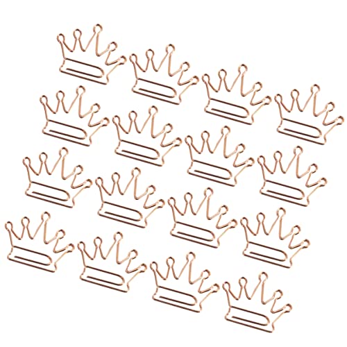 SEWACC 24 Stück Roségoldene Krone Büroklammern Kreative Lesezeichen und Papierclips für Büroorganisation und Dokumentensicherung für Schule und Home Office SEWACC 24 Stück Roségoldene Krone Büroklammern Kreative Lesezeichen und Papierclips für Büroorganisation und Dokumentensicherung für Schule und Home Office von SEWACC