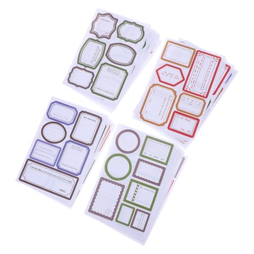 SEWACC 24 Stück Selbstklebende Notizblätter Künstlerische Tagebuchaufkleber für Kreative Projekte für Notizbücher und Planer Vielfältige Designs für Scrapbooking und Diy Kunstprojekte von SEWACC