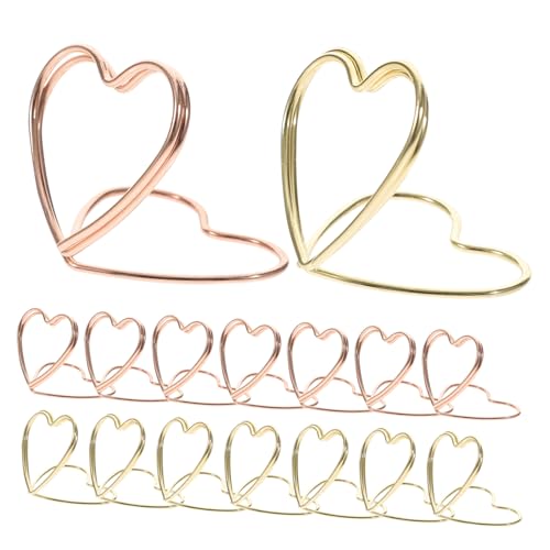 SEWACC 24 Stück Teiliges Büroklammern Herzform aus Hochwertiger Legierung Stabile Büro Dokumentenklammern in Roségold und Gold Vielseitige Schreibtisch Accessoires für Notizen und Fotos SEWACC 24 Stück Teiliges Büroklammern Herzform aus Hochwertiger Legierung Stabile Büro Dokumentenklammern in Roségold und Gold Vielseitige Schreibtisch Accessoires für Notizen und Fotos von SEWACC