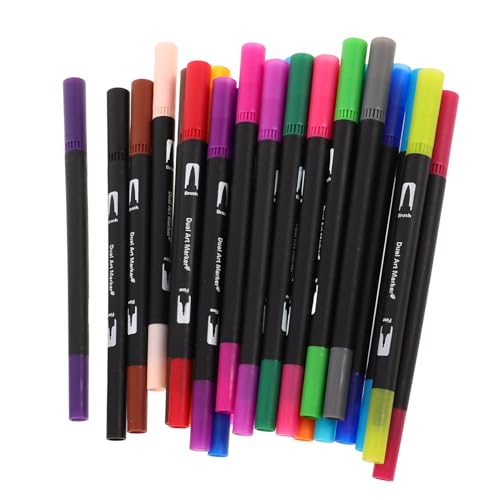 SEWACC 24 Stück Teiliges Dual Tip Aquarell Marker mit Weicher Pinselspitze und Feiner Spitze Waschbare Wasserbasis Tinte Vielseitig für Zeichnen Kalligraphie Journaling und Illustration SEWACC 24 Stück Teiliges Dual Tip Aquarell Marker mit Weicher Pinselspitze und Feiner Spitze Waschbare Wasserbasis Tinte Vielseitig für Zeichnen Kalligraphie Journaling und Illustration von SEWACC