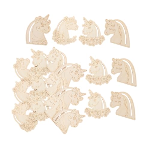 SEWACC 24 Stück Teiliges Einhorn Holz Dekor zum Bemalen Unbehandelte Holzstücke für DIY Basteln Langlebige Holzscheiben für Party und Hochzeitsdeko Kreative Handwerksideen für SEWACC 24 Stück Teiliges Einhorn Holz Dekor zum Bemalen Unbehandelte Holzstücke für DIY Basteln Langlebige Holzscheiben für Party und Hochzeitsdeko Kreative Handwerksideen für von SEWACC