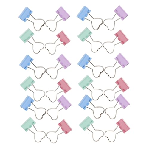 SEWACC 24 Stück Teiliges Herzförmige Metall Büroklammern Robuste Binder Paper Clips für Ordner Notizen und Scrapbooking Charmante Paper Holder Clamps für Schule Büro und Zuhause SEWACC 24 Stück Teiliges Herzförmige Metall Büroklammern Robuste Binder Paper Clips für Ordner Notizen und Scrapbooking Charmante Paper Holder Clamps für Schule Büro und Zuhause von SEWACC