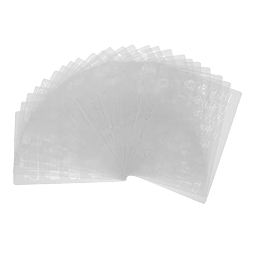 SEWACC 24 Stück Teiliges Journal Schablonen Langlebige Wiederverwendbare Hohlmalerei Zeichenvorlagen Vielseitige Scrapbook Stencils für DIY Tagebuch Notizbuch Bastelprojekte von SEWACC