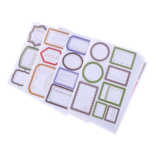 SEWACC 24 Stück Teiliges Vintage Memo Pad mit Selbstklebenden Notizen für Scrapbooking und Journaling Retro Aufkleber mit Charmanten für Büro und Zuhause von SEWACC