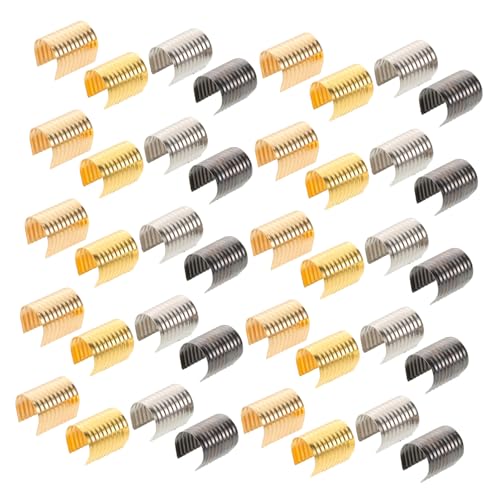 SEWACC 240 Stück Metall Clips für Schmuckherstellung Praktische Verschlüsse für Quasten Seile und Diy Projekte für Taschen und Bastelarbeiten von SEWACC