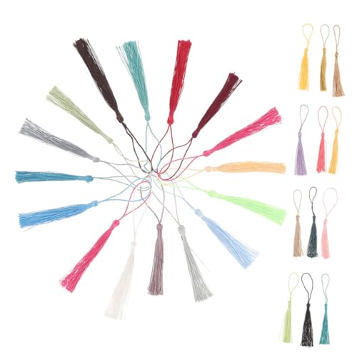 SEWACC 240 Stück Mini Quasten für Schmuckherstellung Weiche Leichte Anhänger Bunte DIY Bastelaccessoires für Lesezeichen Kleidung Souvenir Kreative Handgefertigte von SEWACC