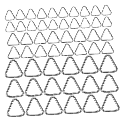 SEWACC 240 Stück Teiliges Edelstahl Dreieckige Sprungringe Pinch Bails Schmuckverbinder DIY Halsketten Verschlüsse Robust Poliert Für Ohrringe Armbänder Schmuckherstellung von SEWACC