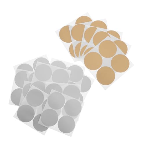 SEWACC 240 Stück Teiliges Scratch Off Sticker Gold Silber Metallic Rubbellose Aufkleber Selbstklebend für DIY Karten Spiele Bastelprojekte Kreative Rubbelkarten Gestaltung von SEWACC