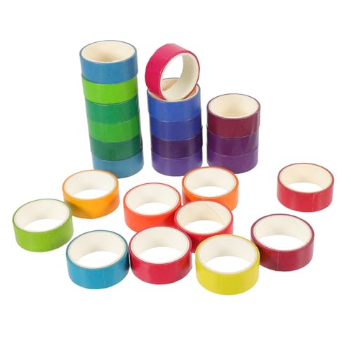 SEWACC 24Rollen Washi Tape DIY Dekorative Klebebänder Vielseitige Scrapbooking Bänder für Tagebuch Karten und Bastelprojekte von SEWACC