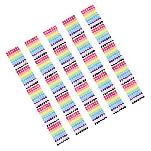 SEWACC 25 Blatt Runde Aufkleber Farbige Dot Sticker für Beschriftbare Etiketten Selbstklebende Markierungspunkte für Organisation und Diy Praktisch für Zuhause und Büro SEWACC 25 Blatt Runde Aufkleber Farbige Dot Sticker für Beschriftbare Etiketten Selbstklebende Markierungspunkte für Organisation und Diy Praktisch für Zuhause und Büro von SEWACC