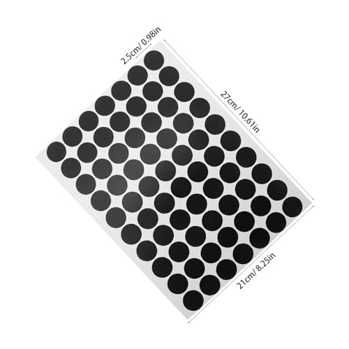 SEWACC 25 Blatt Wasserdichte Etiketten Punktetiketten Kleine Etikettenaufkleber Wasserdichte Selbstklebende Etikettenpunkte Lebensmitteletiketten Kleine Runde Aufkleber von SEWACC