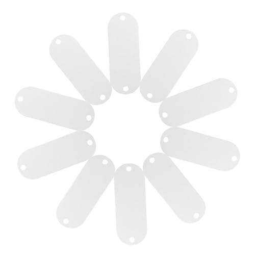 SEWACC 25 Stück Aluminium Stanzrohlinge Rechteckige Blanko Tags mit Zwei Löchern zum Gravieren Leichte und Langlebige Metallanhänger für Namensschilder Reisekoffer Schlüsselanhänger und SEWACC 25 Stück Aluminium Stanzrohlinge Rechteckige Blanko Tags mit Zwei Löchern zum Gravieren Leichte und Langlebige Metallanhänger für Namensschilder Reisekoffer Schlüsselanhänger und von SEWACC