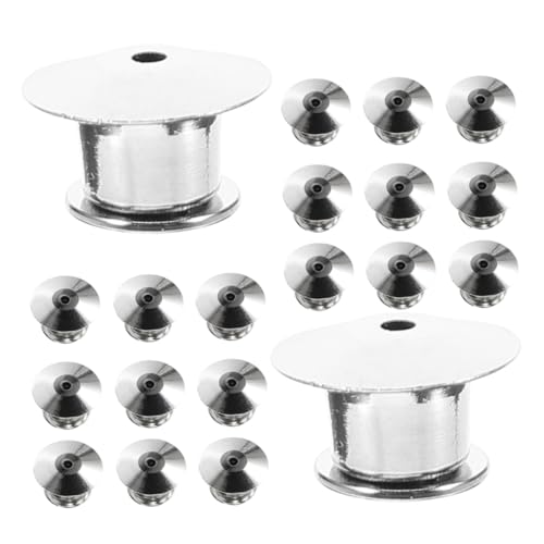 SEWACC 25 Stück Flache Runde Metallverschluss Pins für Broschen Sicherer Pin Verschluss für Anstecknadeln und Schmuck Kompakte und Leichte Broschenhalter für DIY Handwerk für Frauen SEWACC 25 Stück Flache Runde Metallverschluss Pins für Broschen Sicherer Pin Verschluss für Anstecknadeln und Schmuck Kompakte und Leichte Broschenhalter für DIY Handwerk für Frauen von SEWACC
