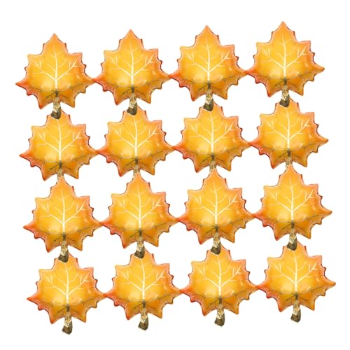 SEWACC 25 Stück Teiliges Aluminium-folien-ballons in Ahornblatt-form Herbstliche Dekoration für Thanksgiving-party Vielseitig Einsetzbar für Innen Außenbereich Festliche Herbst-atmosphäre von SEWACC