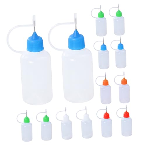 SEWACC 25 Stück Teiliges Haushaltskleber Flaschen mit Wiederverwendbarer Nadelspitze Tragbarer Präzisions Applikator für Bastelkleber für Quilling und Feine Klebearbeiten von SEWACC