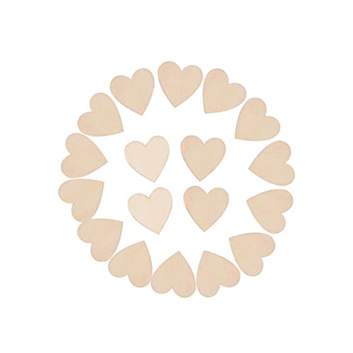 SEWACC 25 Stück Teiliges Naturfarbene Herz Holzscheiben mit Rinde Beidseitig Geschliffen Blanke Holzscheiben für DIY Basteln Bemalen Scrapbooking und Dekorationen SEWACC 25 Stück Teiliges Naturfarbene Herz Holzscheiben mit Rinde Beidseitig Geschliffen Blanke Holzscheiben für DIY Basteln Bemalen Scrapbooking und Dekorationen von SEWACC