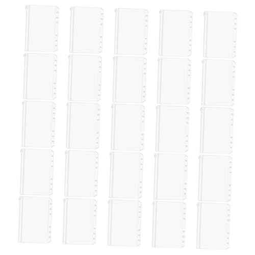 SEWACC 25 Stück Teiliges PVC Binder Pouch Wasserdichte Dokumententaschen für Ordner Stabile Lose Aufbewahrungstaschen Vielseitig Einsetzbar für Büro und Schule von SEWACC