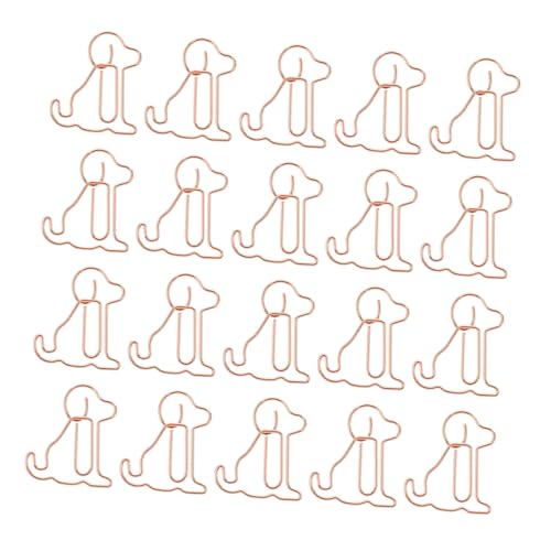 SEWACC 25 Stück Teiliges Roségoldene Metall Büroklammern in Hund Form Kreative Tierische Lesezeichen Clips für Notizen Fotos Karten als für Hundeliebhaber Büro und Schule SEWACC 25 Stück Teiliges Roségoldene Metall Büroklammern in Hund Form Kreative Tierische Lesezeichen Clips für Notizen Fotos Karten als für Hundeliebhaber Büro und Schule von SEWACC