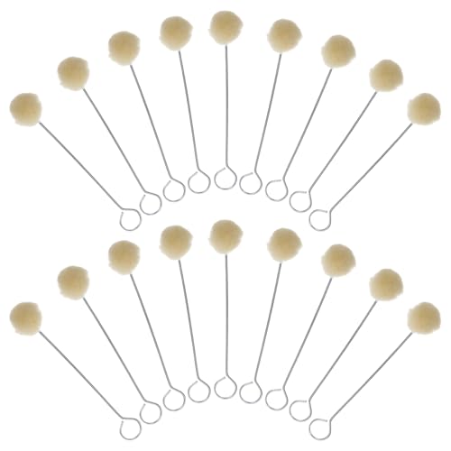 SEWACC 25 Stück Wollpinsel mit Metallgriff für Lederfärbung Hochwertige Dauber für Gleichmäßige Farbanwendung und DIY Projekte Langlebig und Benutzerfreundlich SEWACC 25 Stück Wollpinsel mit Metallgriff für Lederfärbung Hochwertige Dauber für Gleichmäßige Farbanwendung und DIY Projekte Langlebig und Benutzerfreundlich von SEWACC