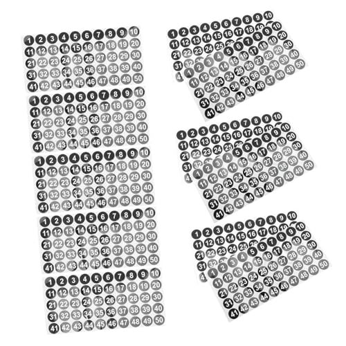 SEWACC 25Blatt Selbstklebende Vinylzahlen Wasserdichte Etiketten für Büro Schule und Klassenzimmer für Lagerung und Organisation SEWACC 25Blatt Selbstklebende Vinylzahlen Wasserdichte Etiketten für Büro Schule und Klassenzimmer für Lagerung und Organisation von SEWACC