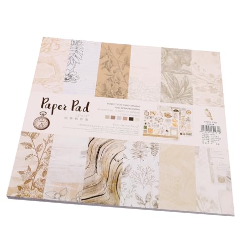 SEWACC 26 Blatt Vintage Scrapbook Papier Doppelseitiges DIY Bastelpapier mit Holzoptik Sichere Materialien für Scrapbooking Kartengestaltung Fotoalben und Kreative Handarbeiten SEWACC 26 Blatt Vintage Scrapbook Papier Doppelseitiges DIY Bastelpapier mit Holzoptik Sichere Materialien für Scrapbooking Kartengestaltung Fotoalben und Kreative Handarbeiten von SEWACC