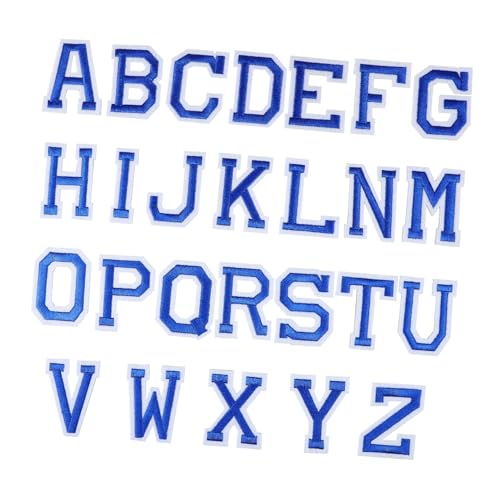 SEWACC 26 Stück Aufbügelbare Buchstaben Patches Teiliges Dunkelblau Stickerei Alphabet Aufnäher für Kleidung DIY Reparatur Applikationen Jeans Hoodie Jacke Rucksack SEWACC 26 Stück Aufbügelbare Buchstaben Patches Teiliges Dunkelblau Stickerei Alphabet Aufnäher für Kleidung DIY Reparatur Applikationen Jeans Hoodie Jacke Rucksack von SEWACC