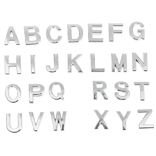 SEWACC 26 Stück Teiliges Alphabet Buchstaben Sticker Selbstklebend aus Wasserfest und Rostfrei Große Briefkasten Türschild Aufkleber für Hausnummern und Wohnungsschilder Geeignet für SEWACC 26 Stück Teiliges Alphabet Buchstaben Sticker Selbstklebend aus Wasserfest und Rostfrei Große Briefkasten Türschild Aufkleber für Hausnummern und Wohnungsschilder Geeignet für von SEWACC