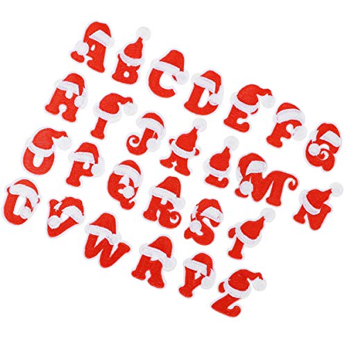 SEWACC 26 Stück Teiliges Buchstaben Patches für Kleidung Rote Stoffreparatur Patches für Diy Projekte für Home Use Weihnachtsdekoration und Kreative Näharbeiten SEWACC 26 Stück Teiliges Buchstaben Patches für Kleidung Rote Stoffreparatur Patches für Diy Projekte für Home Use Weihnachtsdekoration und Kreative Näharbeiten von SEWACC