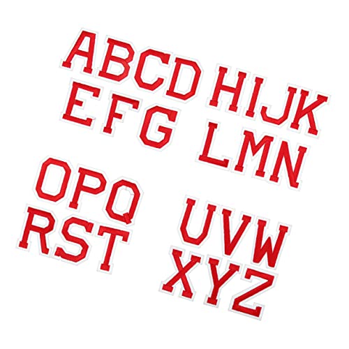 SEWACC 26 Stück Teiliges Bügelbild Alphabet Patches zum Aufbügeln und Nähen Kreative Stoffbuchstaben für Kleidung DIY Vielseitig für Jacken Taschen Hüte Langlebige Applikationen Rot SEWACC 26 Stück Teiliges Bügelbild Alphabet Patches zum Aufbügeln und Nähen Kreative Stoffbuchstaben für Kleidung DIY Vielseitig für Jacken Taschen Hüte Langlebige Applikationen Rot von SEWACC
