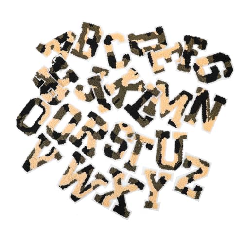 SEWACC 26 Stück Teiliges Bügelbild Bunte Buchstaben Patches zum Aufbügeln Kleidung Taschen Schuhe Bestickte Applikationen für DIY Reparatur und Dekoration Waschbar Vielseitig Einsetzbar von SEWACC