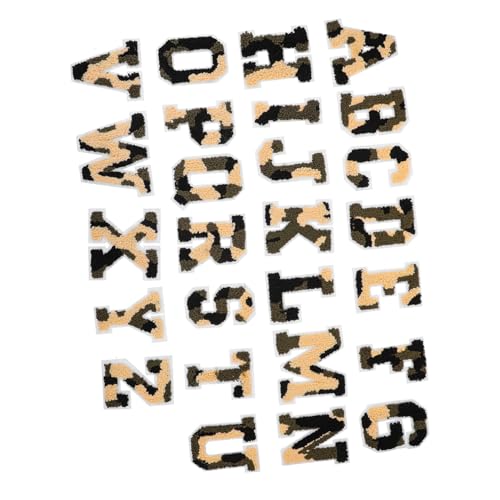 SEWACC 26 Stück Teiliges Bunte Bügelbuchstaben Patches aus Besticktem Große Aufbügelapplikationen zum Nähen und Dekorieren von Kleidung Jeans Taschen und Rucksäcken Hautfreundlich und von SEWACC