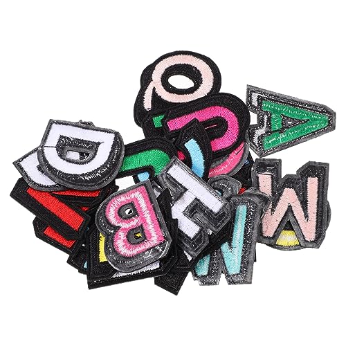 SEWACC 26 Stück Teiliges Bunte Bügelbuchstaben Patches aus Hochwertigem Handgefertigt Leicht und Langlebig für DIY Kleidung Dekoration Taschen Stoffaufnäher Kreative Namensetiketten SEWACC 26 Stück Teiliges Bunte Bügelbuchstaben Patches aus Hochwertigem Handgefertigt Leicht und Langlebig für DIY Kleidung Dekoration Taschen Stoffaufnäher Kreative Namensetiketten von SEWACC