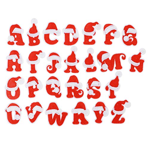 SEWACC 26 Stück Teiliges Englische Buchstaben Patches für Kleidung Rote Aufnäher für Erwachsene Kreative Diy Nähzubehör zum Reparieren und Gestalten von Textilien von SEWACC