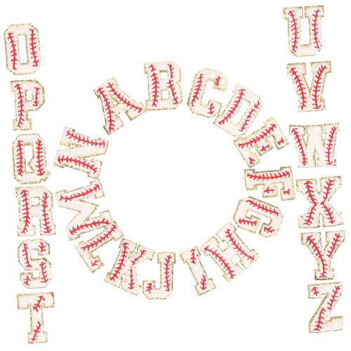 SEWACC 26 Stück Teiliges Selbstklebende Buchstaben Aufnäher aus Chenille Vielseitige Stick Patches für Hüte Mäntel Kleidung und DIY Dekoration zum Reparieren und Verzieren von Textilien SEWACC 26 Stück Teiliges Selbstklebende Buchstaben Aufnäher aus Chenille Vielseitige Stick Patches für Hüte Mäntel Kleidung und DIY Dekoration zum Reparieren und Verzieren von Textilien von SEWACC