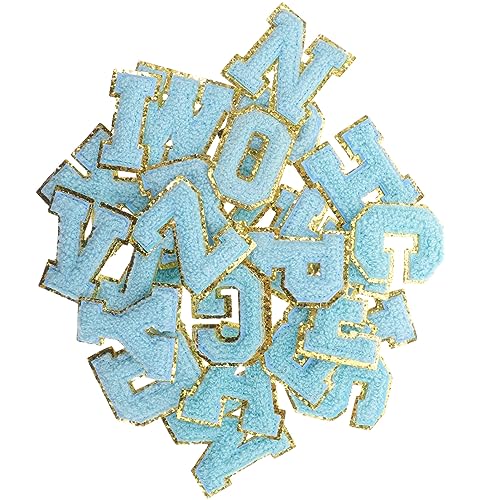 SEWACC 26 Stück Teiliges Set Buchstaben Patches Hochwertigem Dekorative Aufnäher für Kleidung und Taschen Einfach Anzubringen zum Nähen oder Aufbügeln von SEWACC