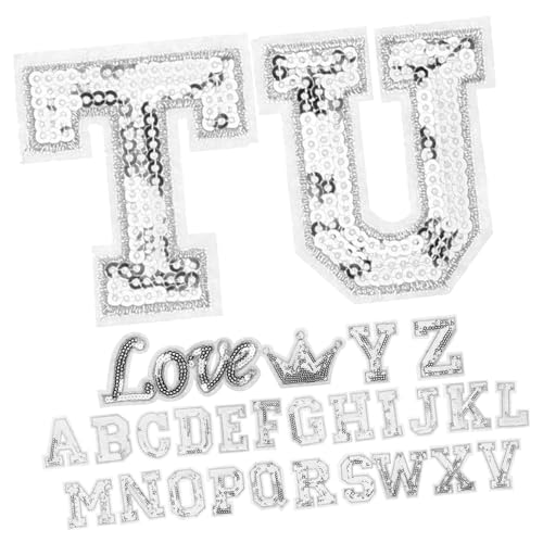 SEWACC 28 Stück Teiliges Bügelbild mit Gestickten Buchstaben Patches zum Aufbügeln und Aufnähen DIY Textil Applikationen für Kleidung Rucksäcke und Jacken Einfache Anbringung Vielseitige SEWACC 28 Stück Teiliges Bügelbild mit Gestickten Buchstaben Patches zum Aufbügeln und Aufnähen DIY Textil Applikationen für Kleidung Rucksäcke und Jacken Einfache Anbringung Vielseitige von SEWACC