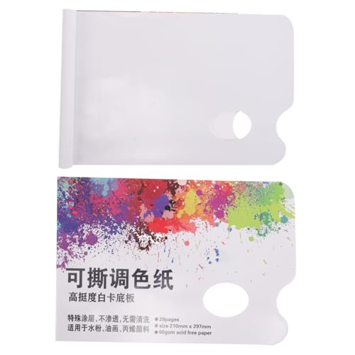 SEWACC 2Er-Pack Papier mit Daumenloch Wasserfarben Mischpads für Künstler für Acryl und Ölmalerei Kunststudios und Klassenzimmerprojekte SEWACC 2Er-Pack Papier mit Daumenloch Wasserfarben Mischpads für Künstler für Acryl und Ölmalerei Kunststudios und Klassenzimmerprojekte von SEWACC