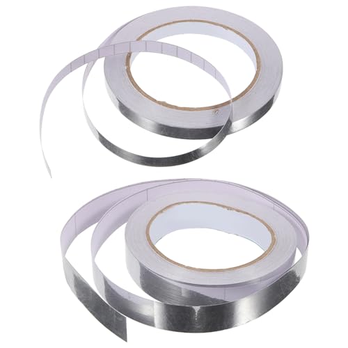 SEWACC 2Rollen Dekoratives Scrapbooking Klebeband Selbstklebend Metallisch für DIY Projekte Geschenkverpackungen und Weihnachtsdekorationen von SEWACC