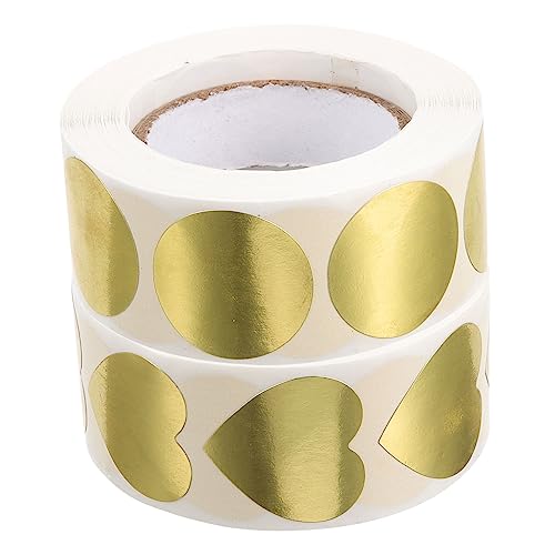 SEWACC 2Rollen Herzförmige Versiegelungsaufkleber Selbstklebende Etiketten für DIY Projekte für Umschläge Geschenkboxen und von SEWACC