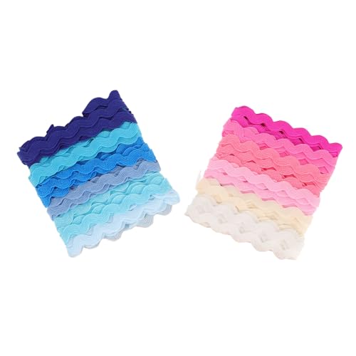 SEWACC 2St DIY-Bänder Stoff Spitze gewebtes Geschenkband mehrfarbiges Kleiderbügel zum Dekorieren seidenband ribbon partydekoration toy Schleife Wellenband Geschenkstreifen SEWACC 2St DIY-Bänder Stoff Spitze gewebtes Geschenkband mehrfarbiges Kleiderbügel zum Dekorieren seidenband ribbon partydekoration toy Schleife Wellenband Geschenkstreifen von SEWACC