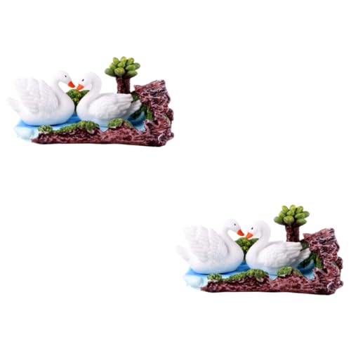 SEWACC 2St Miniaturlandschaft Landschaftsornament bürodeko büro dekoration Kuchendekorationen Kuchen Topper Desktop-Ornament Desktop-Handwerk Fee schmücken Ornamente Kunsthandwerk von SEWACC