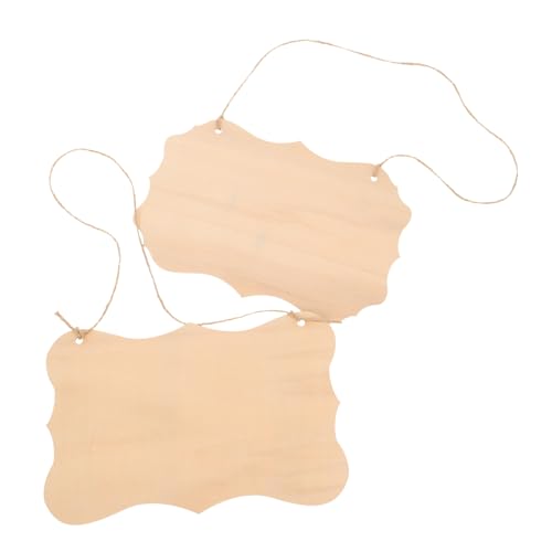 SEWACC 2Stücke Holzschild Platten Unbehandelt DIY Craft Zeichen Plakette für Hochzeit und Dekoration zum Beschriften und Gestalten von Ornamenten SEWACC 2Stücke Holzschild Platten Unbehandelt DIY Craft Zeichen Plakette für Hochzeit und Dekoration zum Beschriften und Gestalten von Ornamenten von SEWACC