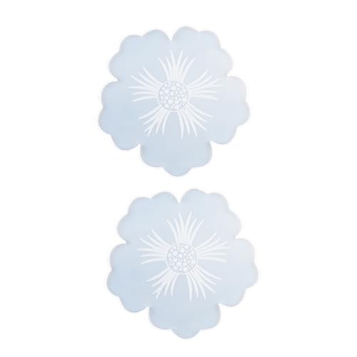 SEWACC 2Stücke Silikon Blumenform für Kristall Epoxidharz Gießform für Untersetzer DIY Bastelbedarf für Kreative Heimdekorationen von SEWACC