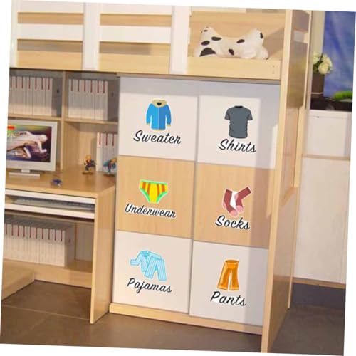 SEWACC 3 Blätter Farbige PVC Garderobenaufkleber für Kleidung Sortieretiketten Namensschilder Abwischbar Langlebig für Schrank zur Organisation und Spielerischen Kleidererkennung SEWACC 3 Blätter Farbige PVC Garderobenaufkleber für Kleidung Sortieretiketten Namensschilder Abwischbar Langlebig für Schrank zur Organisation und Spielerischen Kleidererkennung von SEWACC
