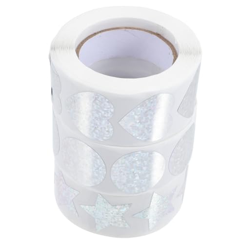 SEWACC 3 Rollen DIY Geschenkverpackung Aufkleber Herzform Selbstklebend Etiketten Kraftpapier Geschenkanhänger für Party Dekoration Valentinstag SEWACC 3 Rollen DIY Geschenkverpackung Aufkleber Herzform Selbstklebend Etiketten Kraftpapier Geschenkanhänger für Party Dekoration Valentinstag von SEWACC