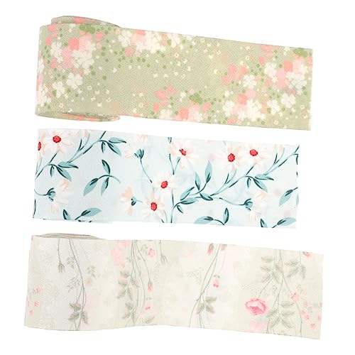 SEWACC 3 Rollen Drahtband Blumenrankenband Breit Farbenfrohes Langlebiges Bastelband für Geschenkverpackung Hochzeitsdekoration und DIY Blumenarrangements SEWACC 3 Rollen Drahtband Blumenrankenband Breit Farbenfrohes Langlebiges Bastelband für Geschenkverpackung Hochzeitsdekoration und DIY Blumenarrangements von SEWACC